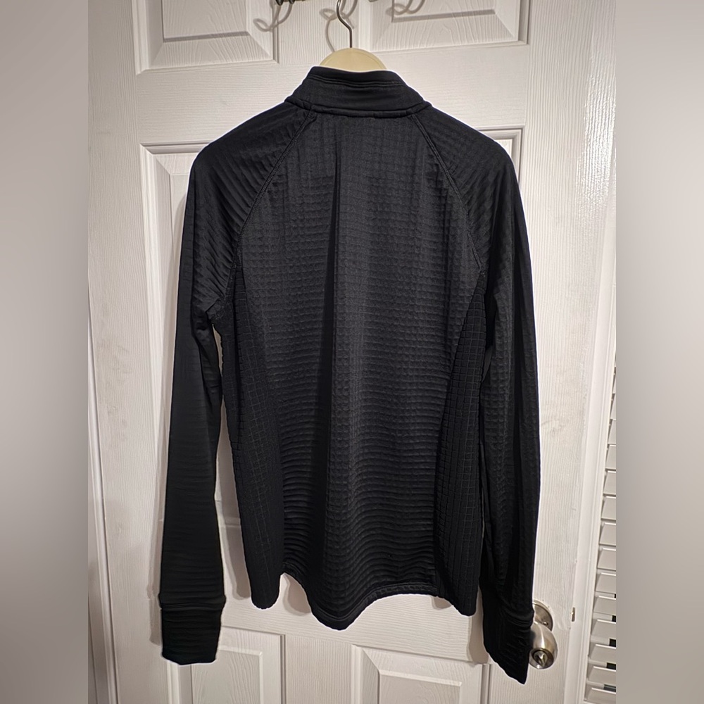 Women's Black and Pink Quarter-Zip Sweatshirt Pullover Size L Crivit - Picture 3 of 5